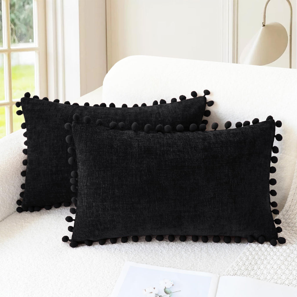 CaliTime Decorative Couch Throw Pillow Covers 20 X 12 Inches Gold