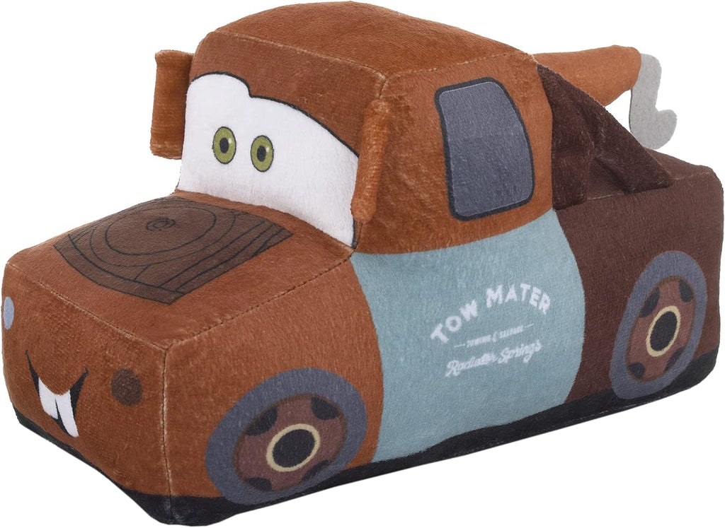 Disney Cars Mater Brown 3D Plush Decorative Toddler Pillow with Embroidery