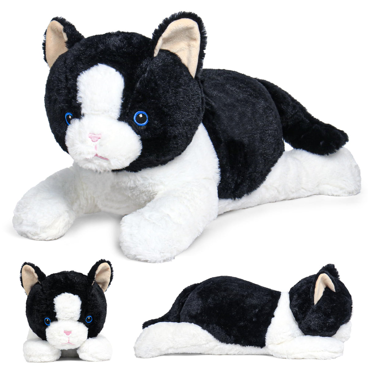 Wepop 5lbs Weighted Stuffed Animals Cat Plush Weighted Stuffed Animal 24in