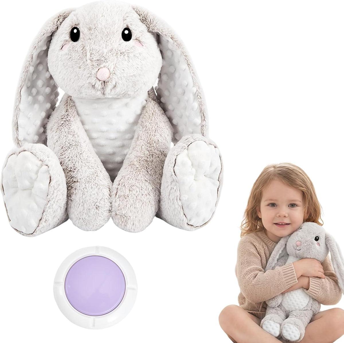 Bounny Vibrating Pillow, Sensory Pillow for Autistic Kids 1-3