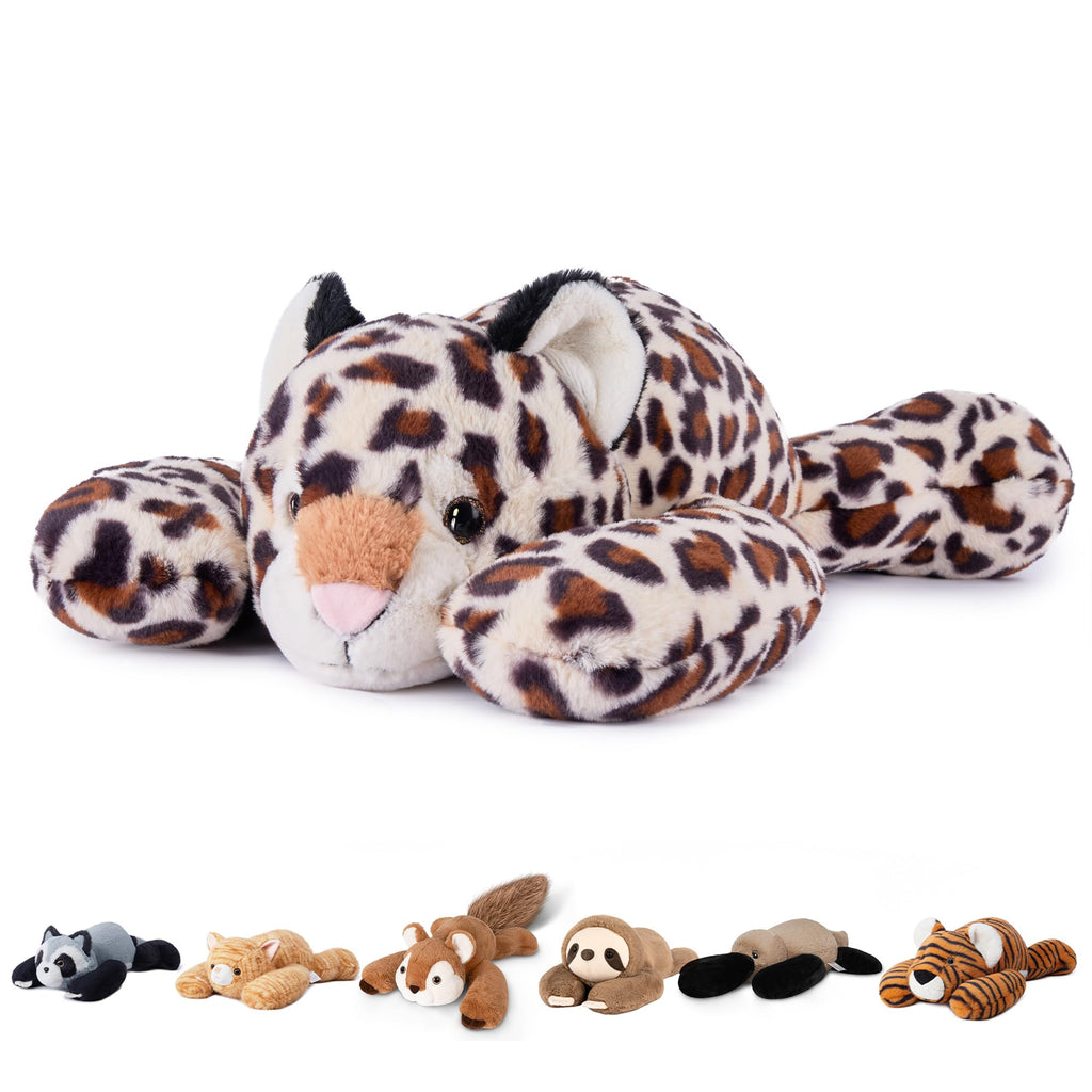 Niuniu Daddy Orange Cat Weighted Stuffed Animals, Plush Toy Pillow for Kids