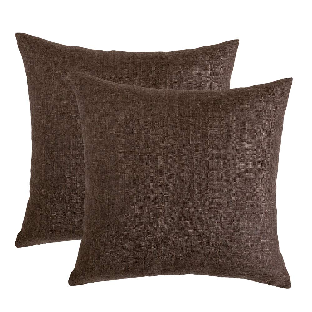 RainRoad Velvet Gray Throw Pillow Covers18x18 Inch,Set of 2