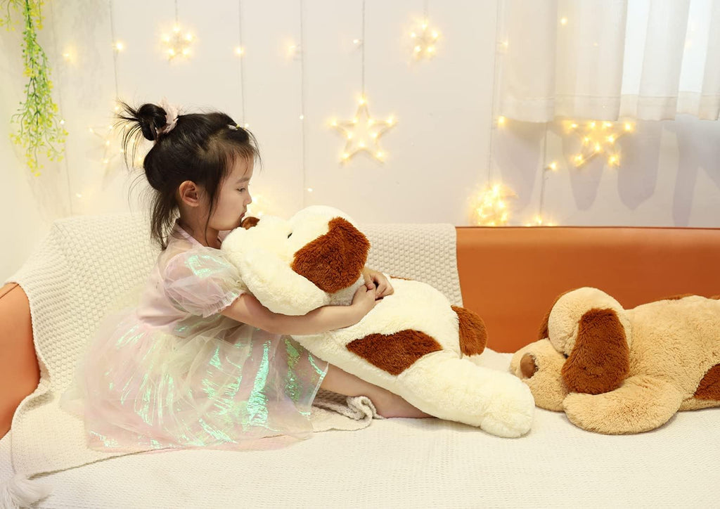 YESGIRL 26.8 inch 5 lbs Dog Weighted Stuffed Animals, Plush Toy Pillow Gift