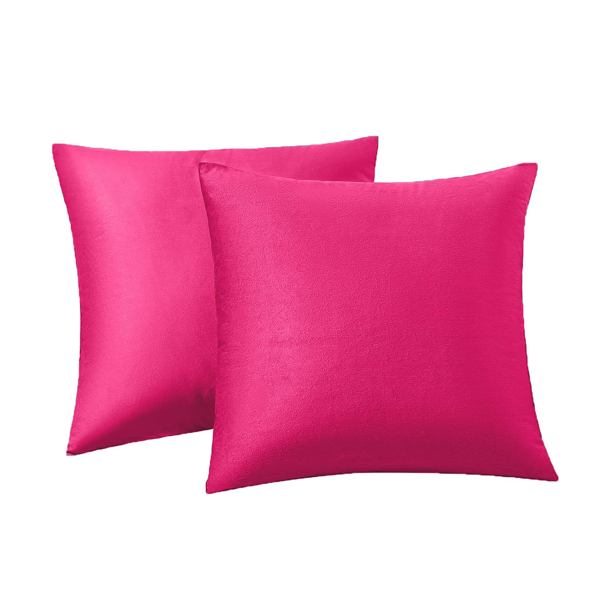 RainRoad Velvet Gray Throw Pillow Covers18x18 Inch,Set of 2