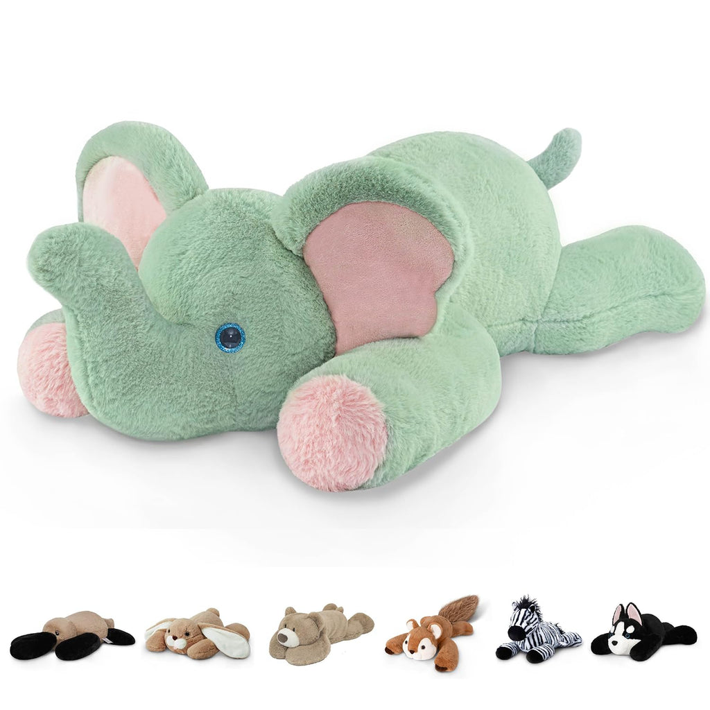 Niuniu Daddy Orange Cat Weighted Stuffed Animals, Plush Toy Pillow for Kids