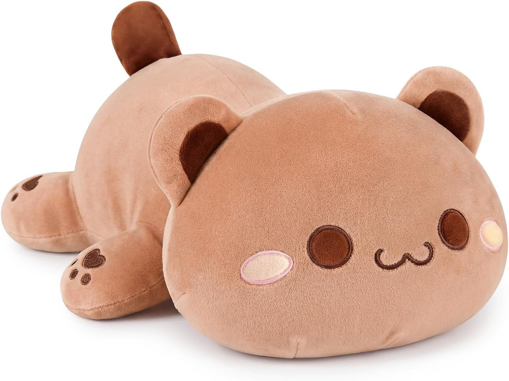 Onsoyours Cute Bear Plush Toy 20" Stuffed Animal Bear Soft Anime Large Plush Pillow for Kids (Brown Bear, 20")
