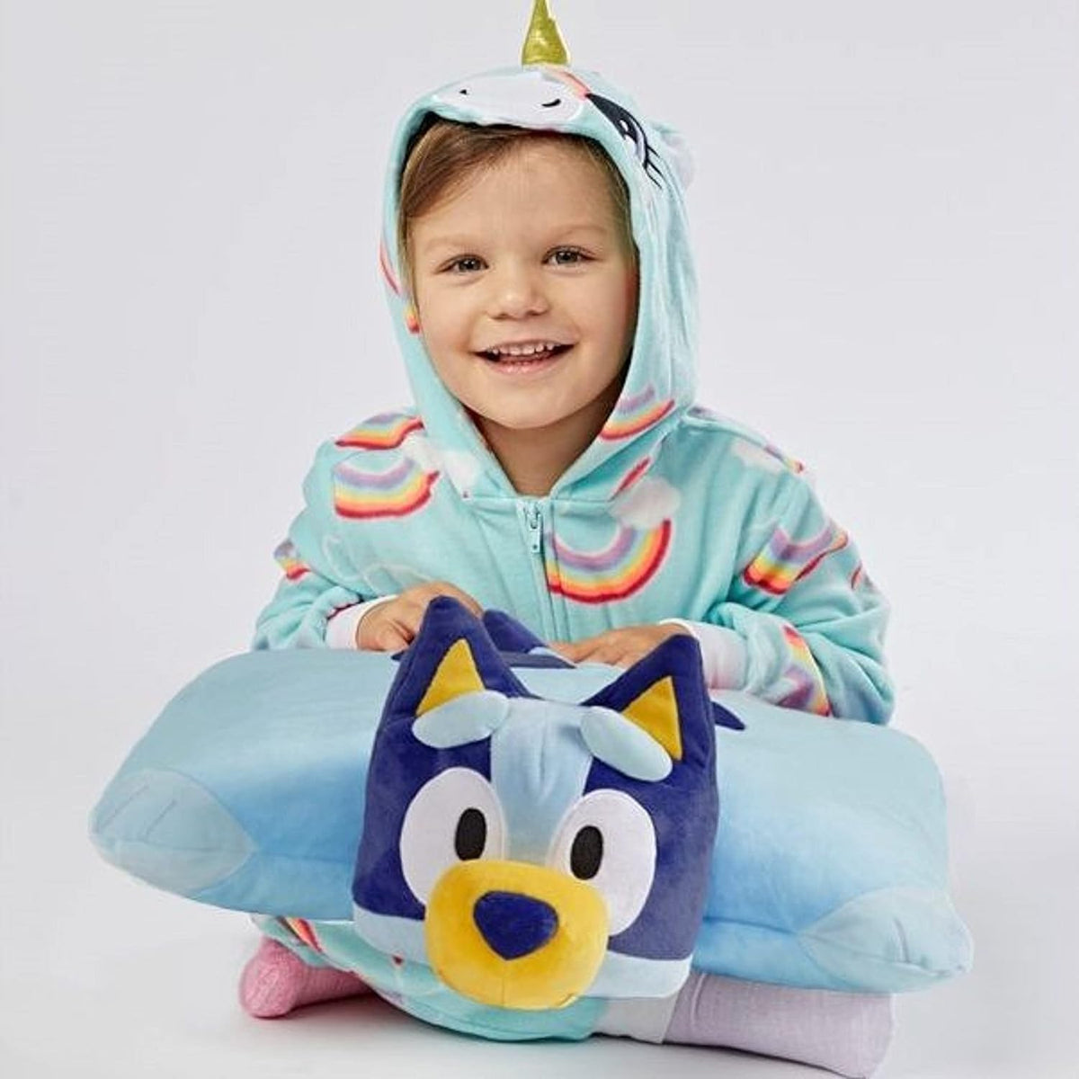 Pillow Pets BBC Studios Bluey, 16" Stuffed Animal Plush Toy