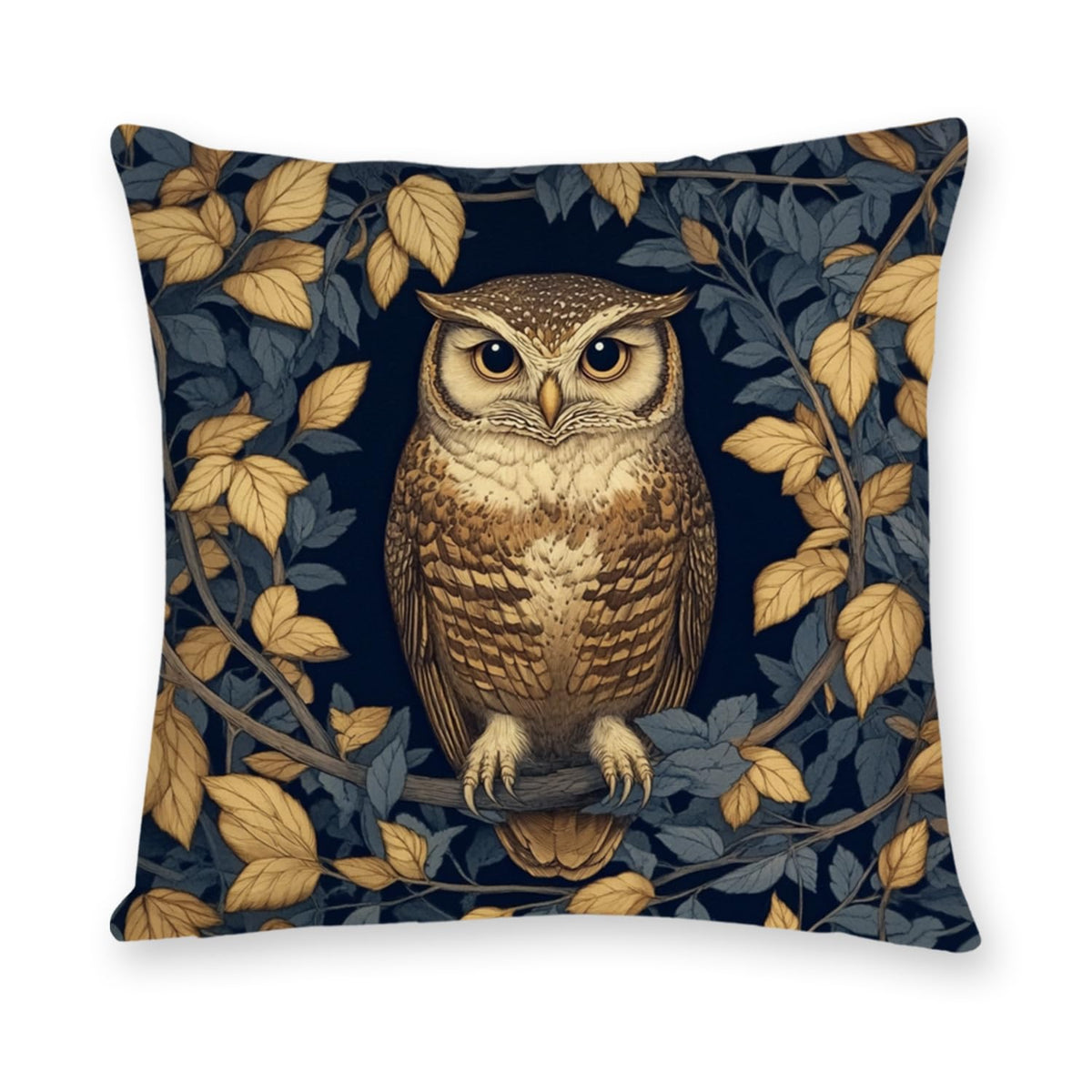 William Morris Abstract Vintage Print Floral Velvet Design Throw Pillow Covers Home Decor, Retro Art Decor Pillowcase Cushion Cover for Bed Sofa Living Room, Square 18x18inch (Black-Floral2)