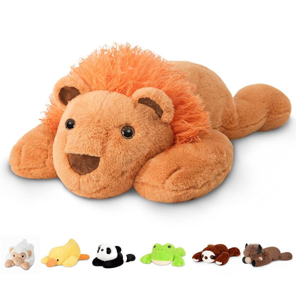 Niuniu Daddy Weighted Stuffed Animals, 25 in 5 lbs, Axolotl Calming Plush
