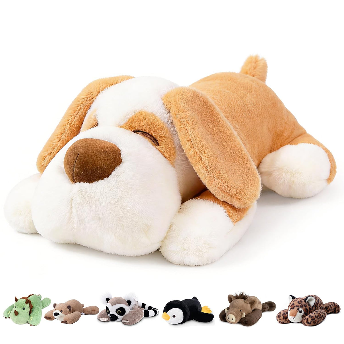 Niuniu Daddy Weighted Stuffed Animals, 25 in 5 lbs, Axolotl Calming Plush