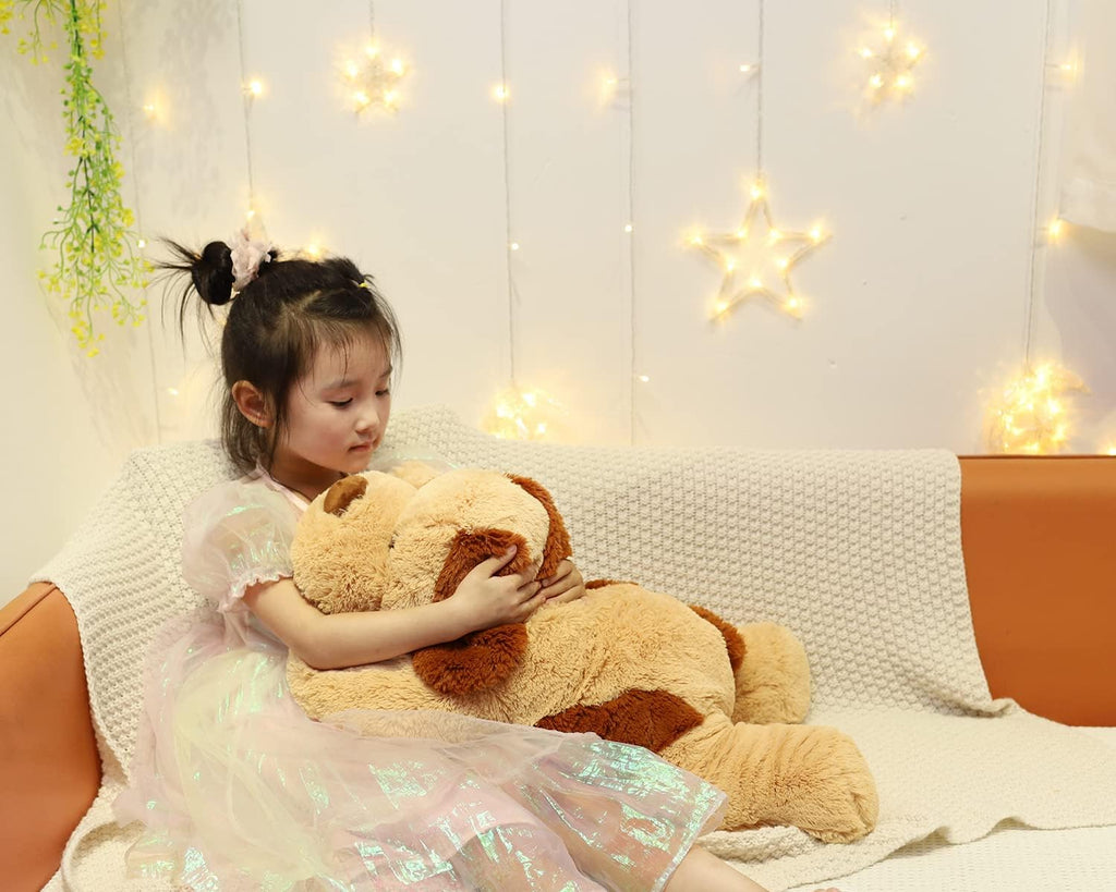 YESGIRL 26.8 inch 5 lbs Dog Weighted Stuffed Animals, Plush Toy Pillow Gift