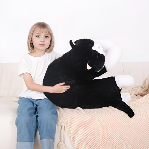 40'' Giant Cat Plush Stuffed Animal, Jumbo Black Cat Long Body Pillow Plush Toy, Large Soft Stuffy Kitty Cat Plushie Gift for Kids Boys Girls, Birthday