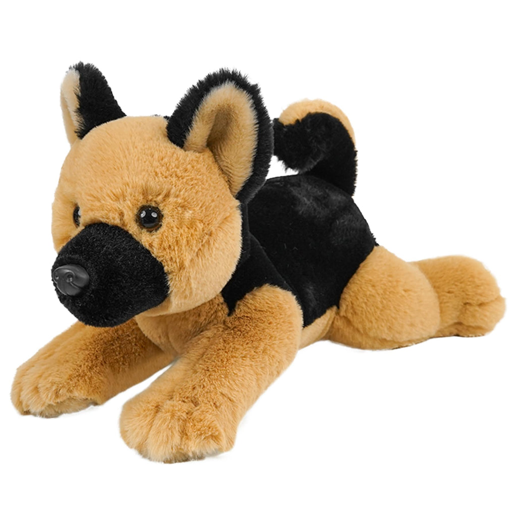 Golden Retriever Stuffed Animal Lying Fluffy Dog Plush Toy Long Hair Puppy Hugging Pillow Sleeping Buddy for Infant Baby Toddler Kids Couch Bed Accents 14 Inch