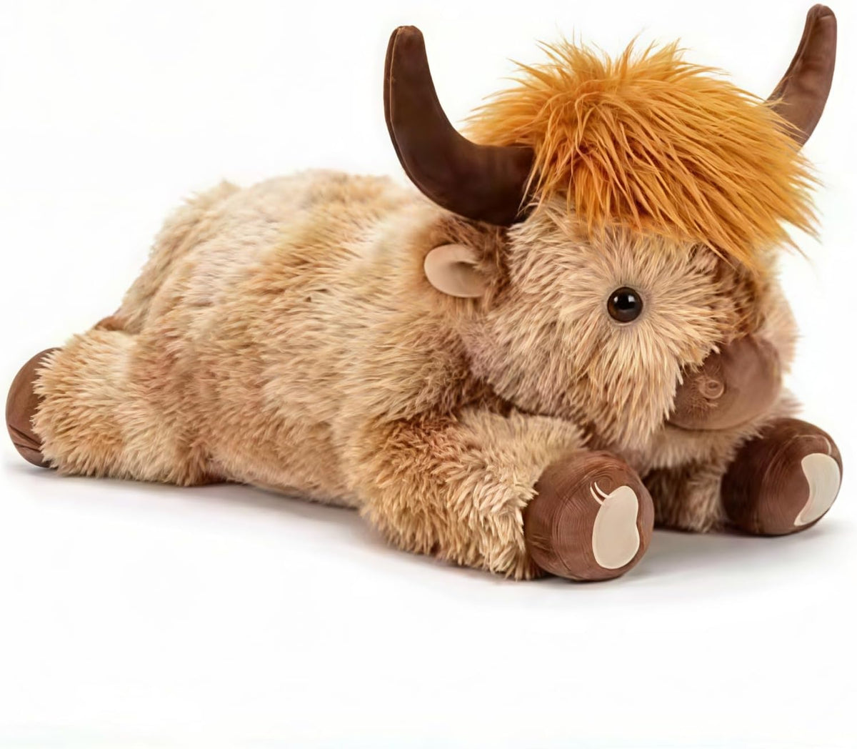 Highland Cow Weighted Stuffed Animal, 5 lbs Giant Plush Pillow Gift