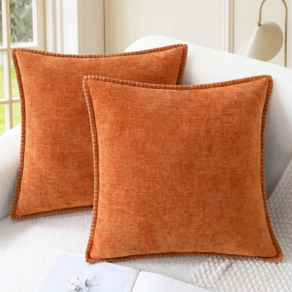 CaliTime Decorative Couch Throw Pillow Covers 20 X 12 Inches Gold