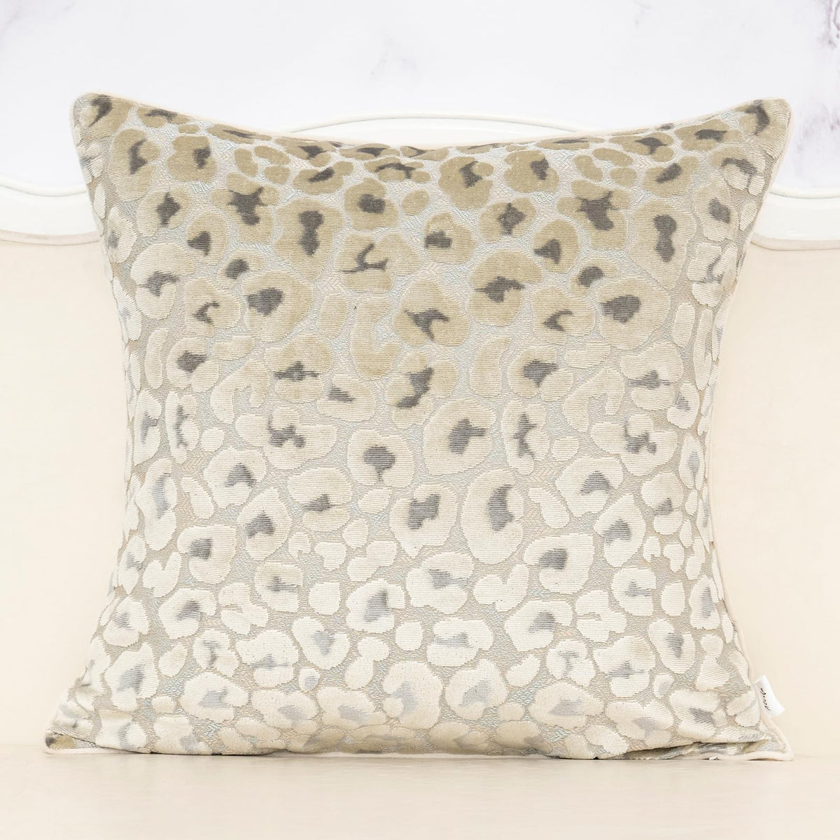 Alerfa Green Brown Floral Throw Pillow Cover 12 x 20 Inch Cut Velvet Rectange Luxury Decorative Lumbar Pillow Cover for Couch Living Room Bedroom