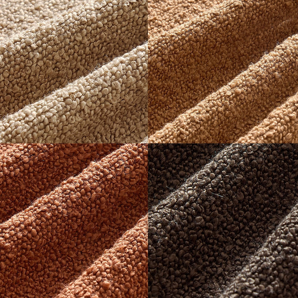 MIULEE Fall Decorative Boucle Throw Pillow Covers 18x18 Rustic Set of 4