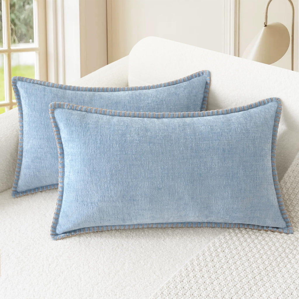 CaliTime Decorative Couch Throw Pillow Covers 20 X 12 Inches Gold