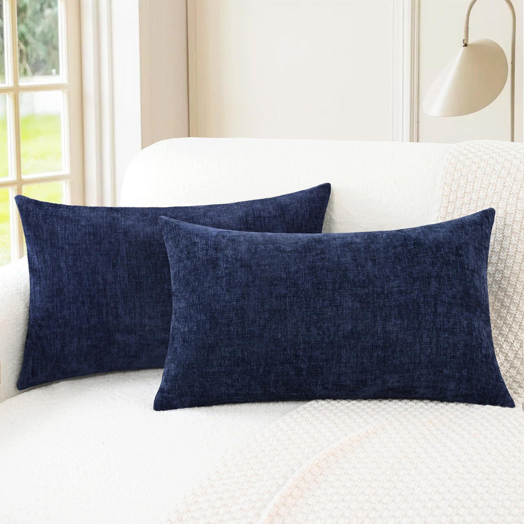 CaliTime Decorative Couch Throw Pillow Covers 18 X 18 Inches Medium Grey
