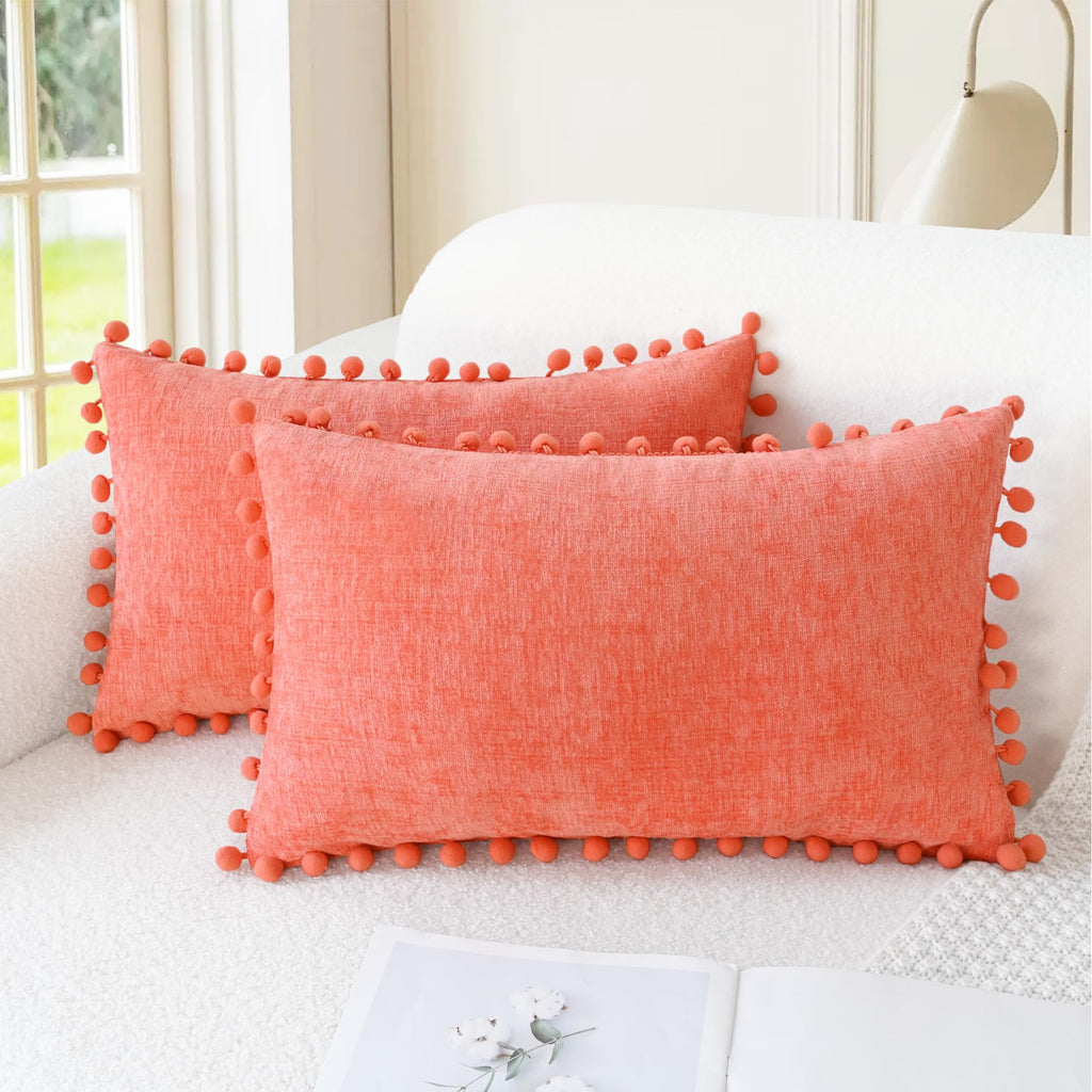 CaliTime Decorative Couch Throw Pillow Covers 20 X 12 Inches Gold