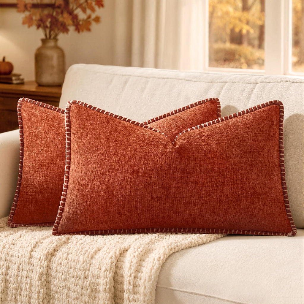 MIULEE Decorative Couch Throw Pillow Covers 18x18 Inch Sage Green 2 Pack