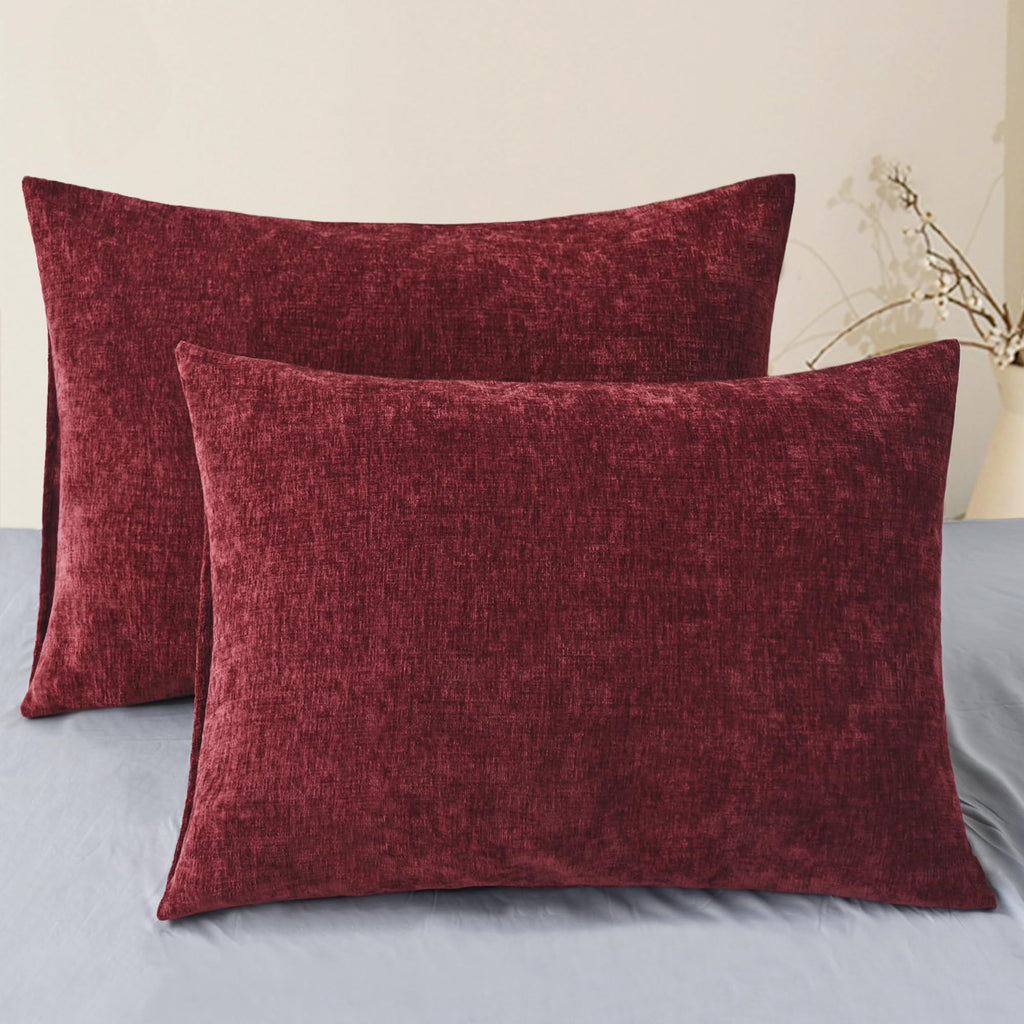 CaliTime Decorative Couch Throw Pillow Covers 18 X 18 Inches Medium Grey