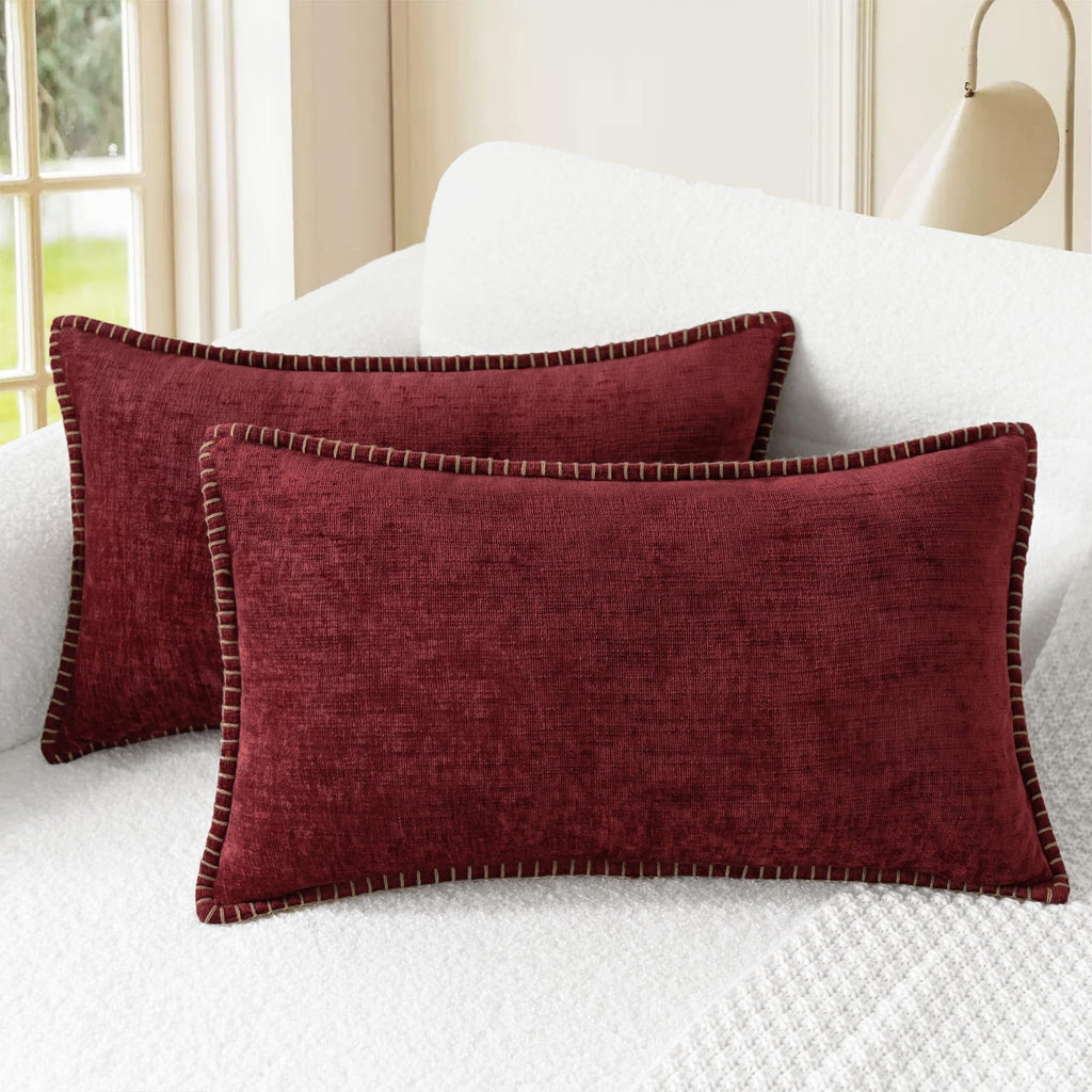 CaliTime Decorative Couch Throw Pillow Covers 20 X 12 Inches Gold
