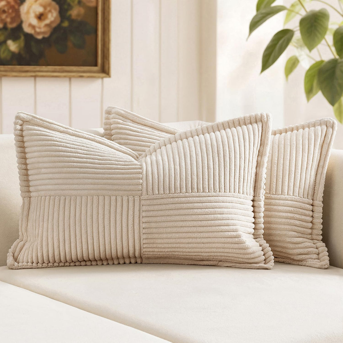 MIULEE Fall Rust Decorative Throw Pillow Covers for Couch 18x18 Inch
