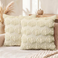 AVOIN colorlife Beige Fall Pumpkin Throw Pillow Covers 18x18 Inch