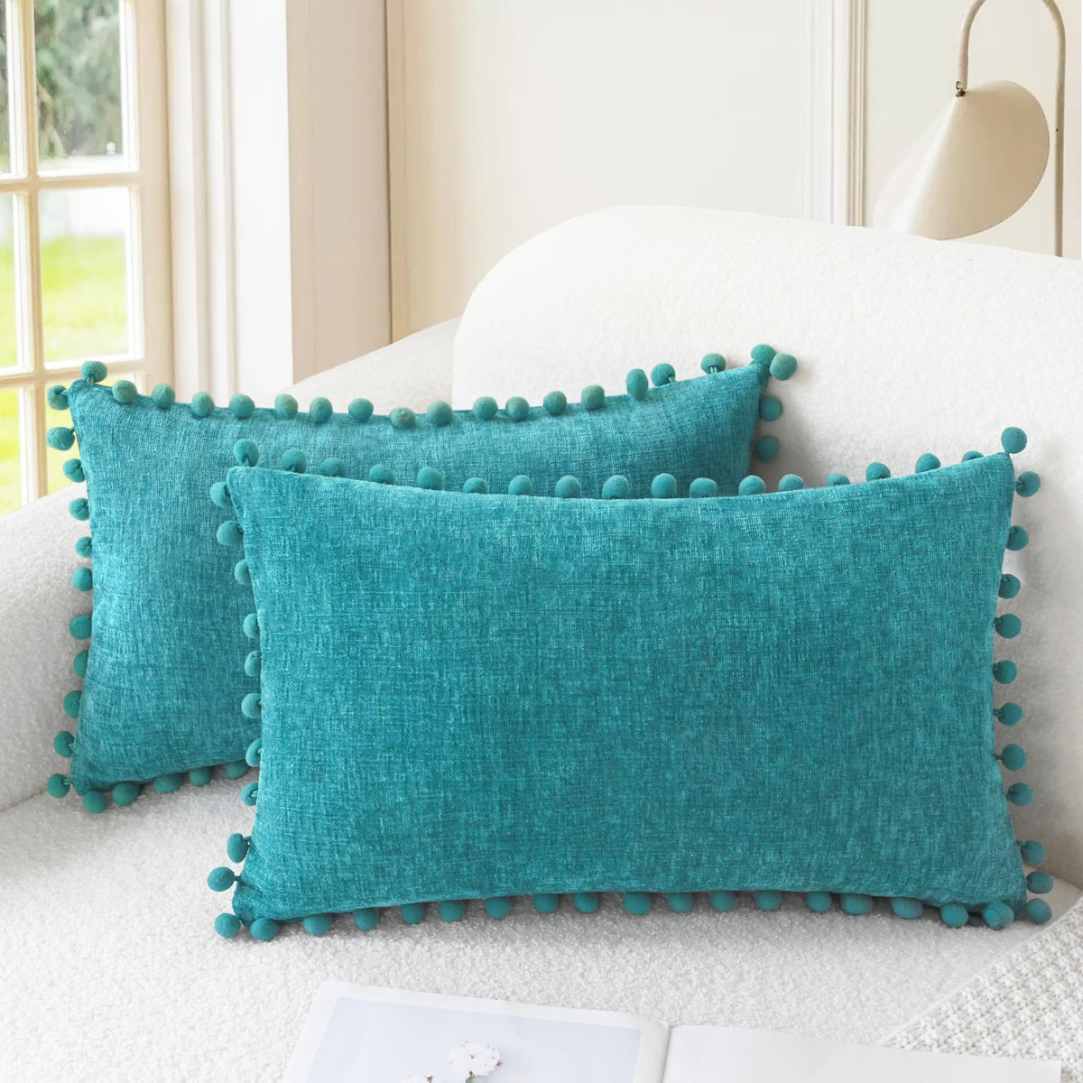 CaliTime Decorative Couch Throw Pillow Covers 18 X 18 Inches Gold