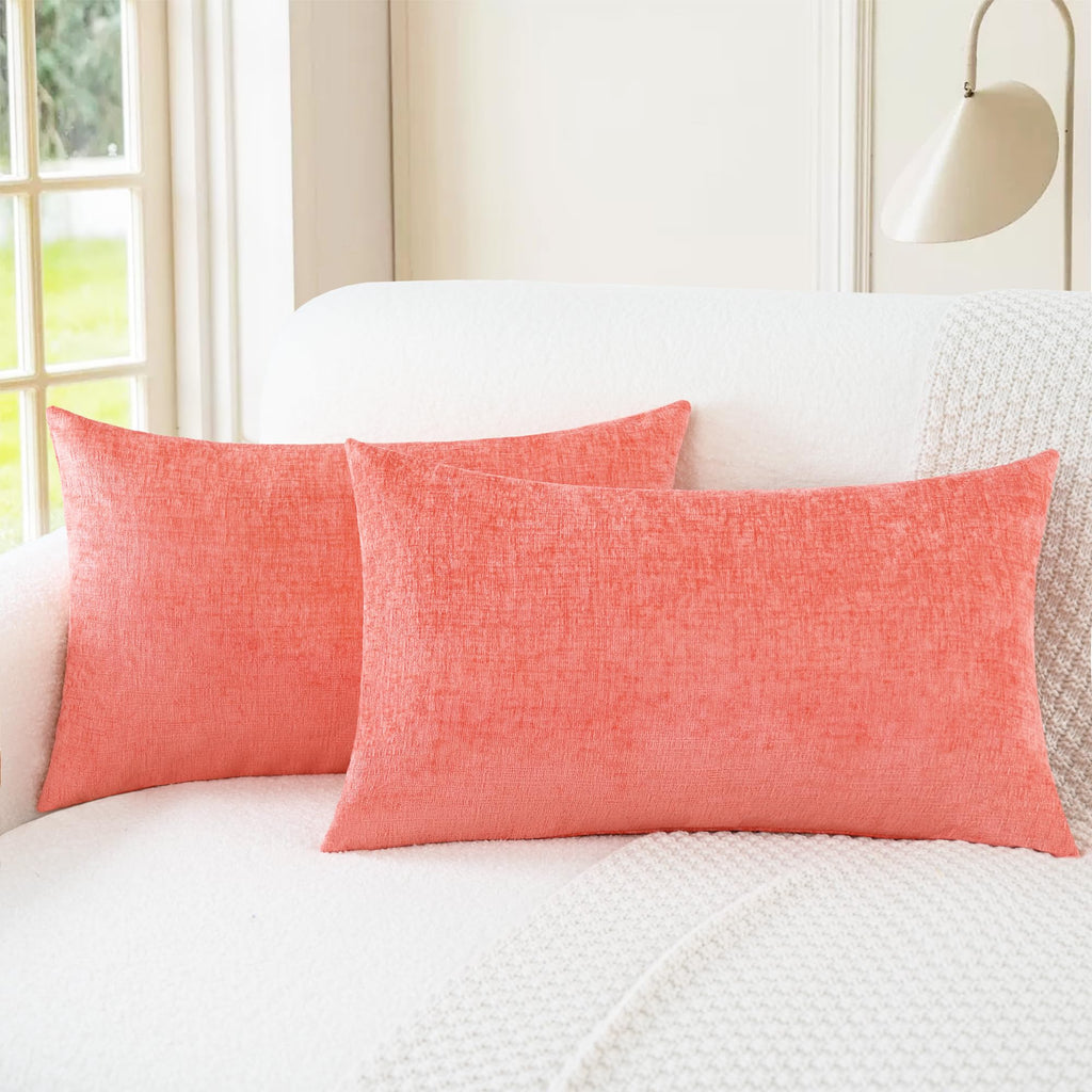 CaliTime Decorative Couch Throw Pillow Covers 18 X 18 Inches Medium Grey