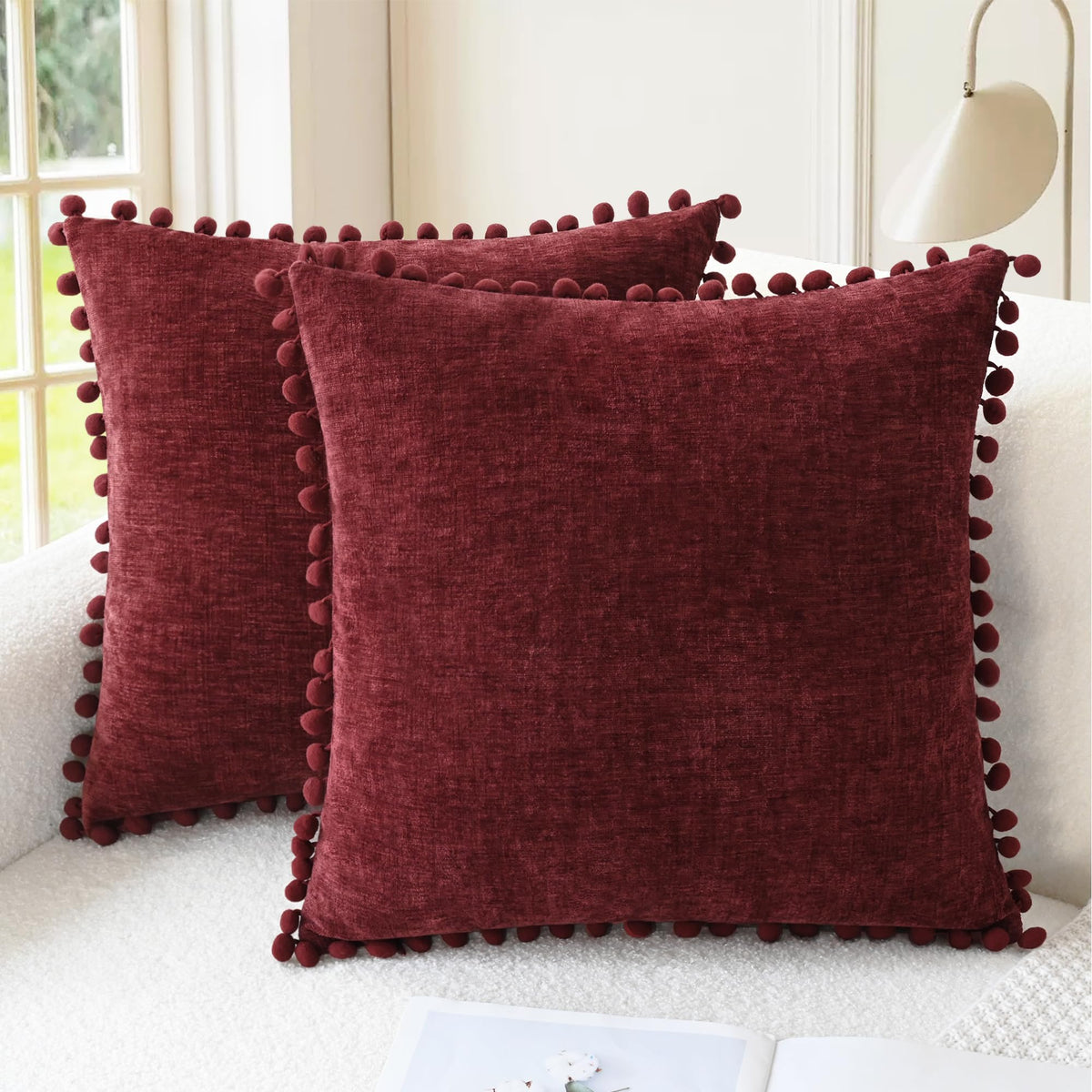 CaliTime Decorative Couch Throw Pillow Covers 18 X 18 Inches Gold