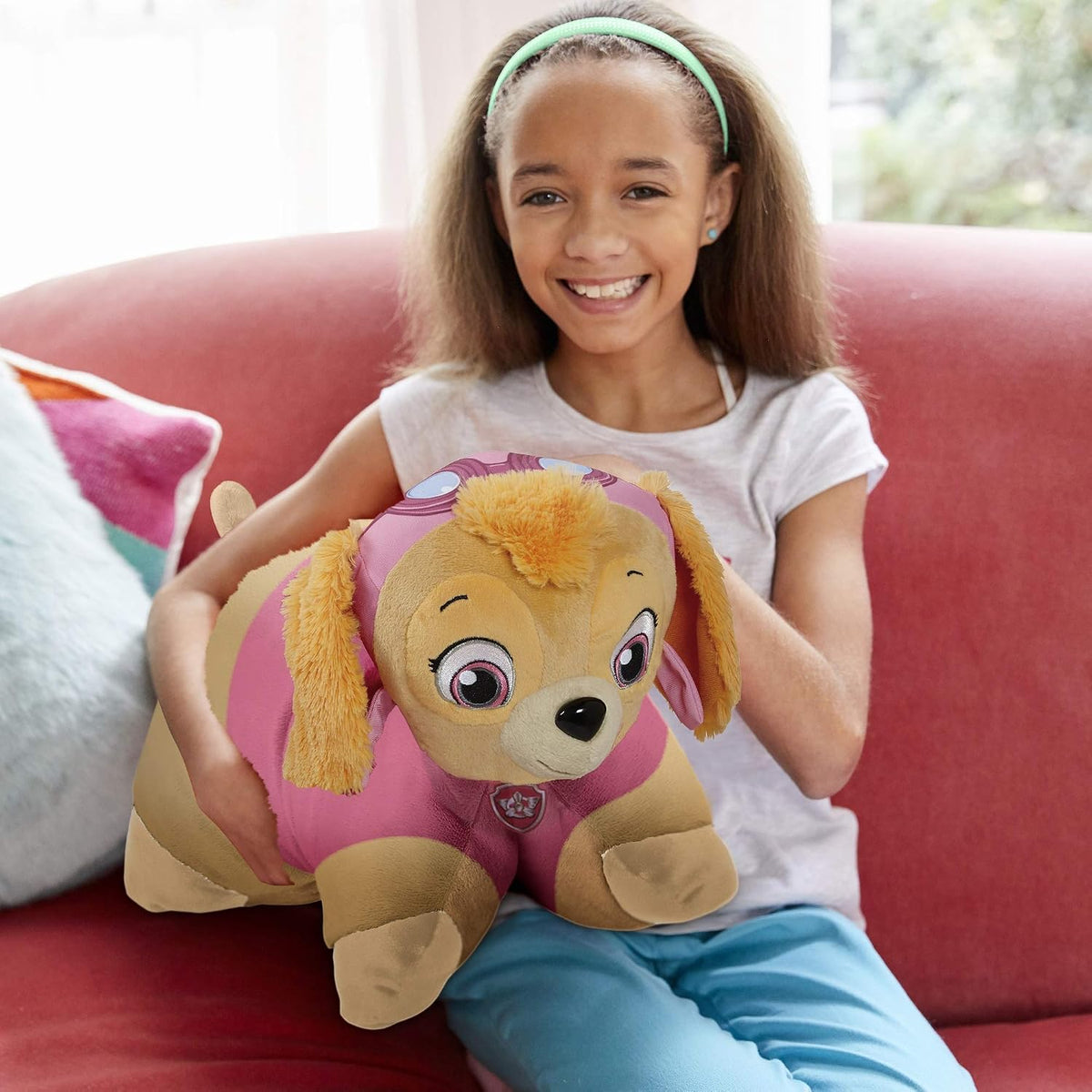 Pillow Pets Nickelodeon Paw Patrol Skye, 16" Stuffed Animal Plush Toy