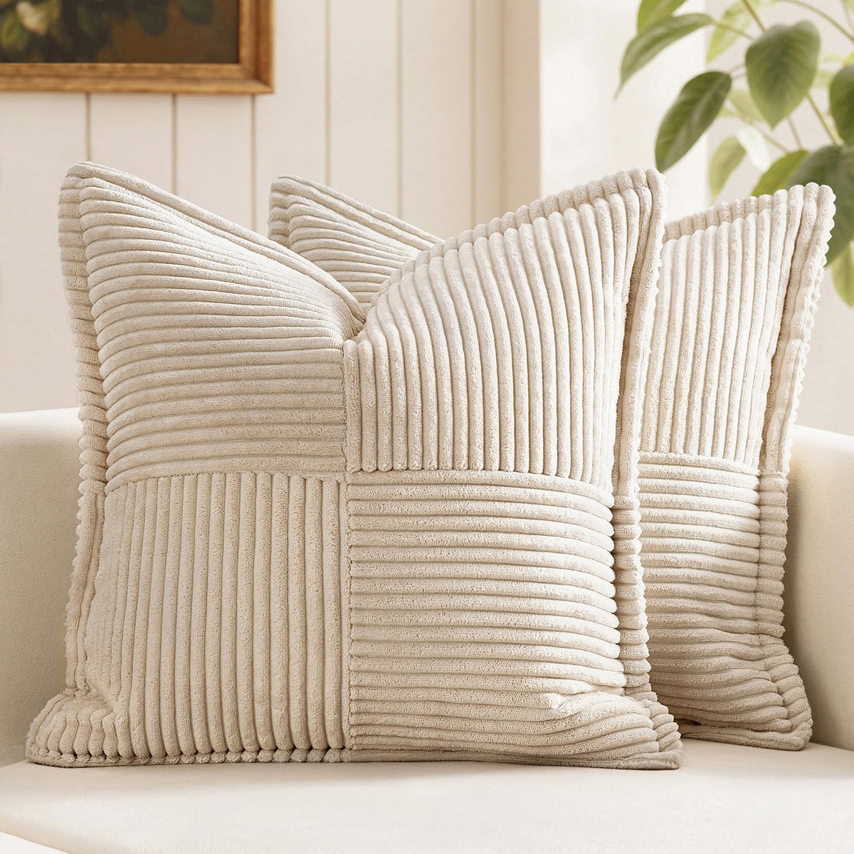 MIULEE Fall Rust Decorative Throw Pillow Covers for Couch 18x18 Inch