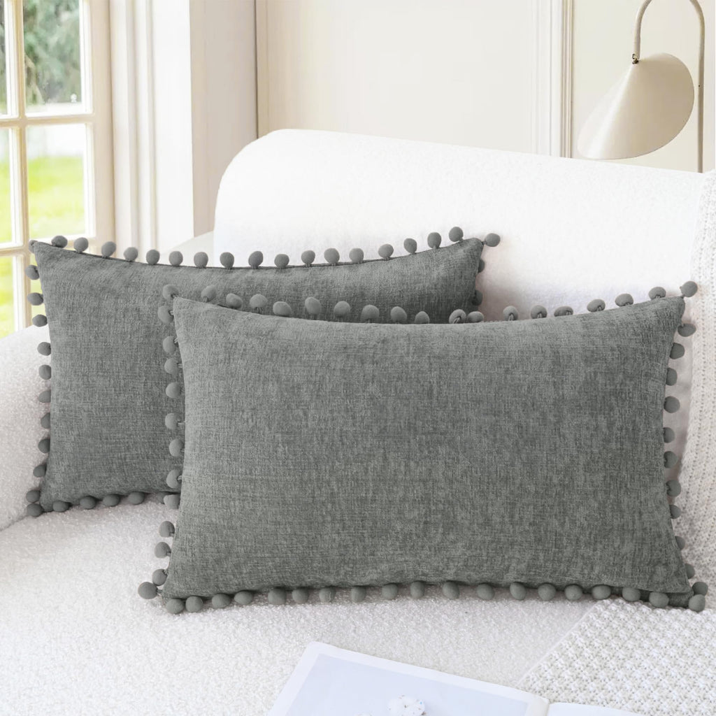 CaliTime Decorative Couch Throw Pillow Covers 20 X 12 Inches Gold