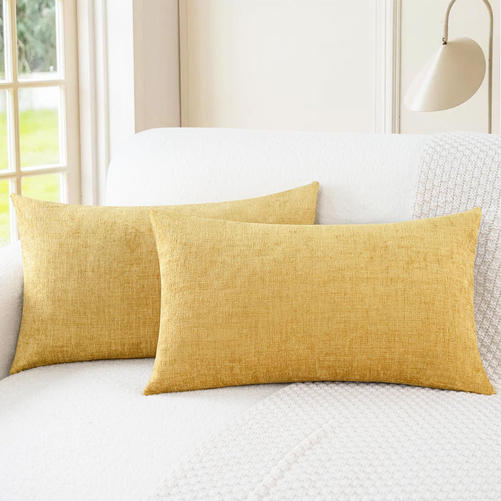 CaliTime Decorative Couch Throw Pillow Covers 18 X 18 Inches Medium Grey