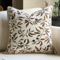 Alerfa Green Floral Throw Pillow Cover 12 x 20 Inch Rectange Luxury Decorative Lumbar Pillow Cover for Couch Living Room Bedroom
