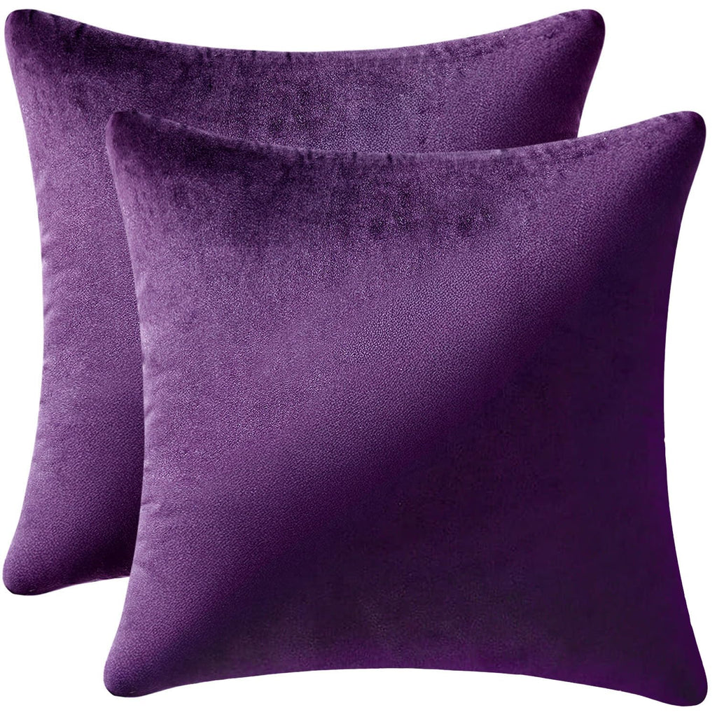 MIULEE Velvet Fall Throw Pillow Covers 20x20 Inch Pack of 2 Burnt Orange