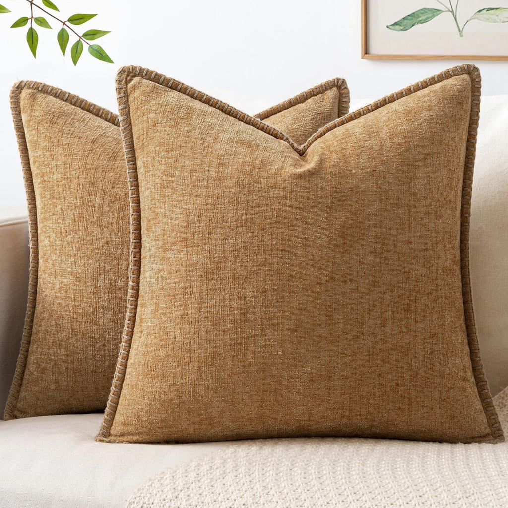MIULEE Decorative Couch Throw Pillow Covers 18x18 Inch Sage Green 2 Pack