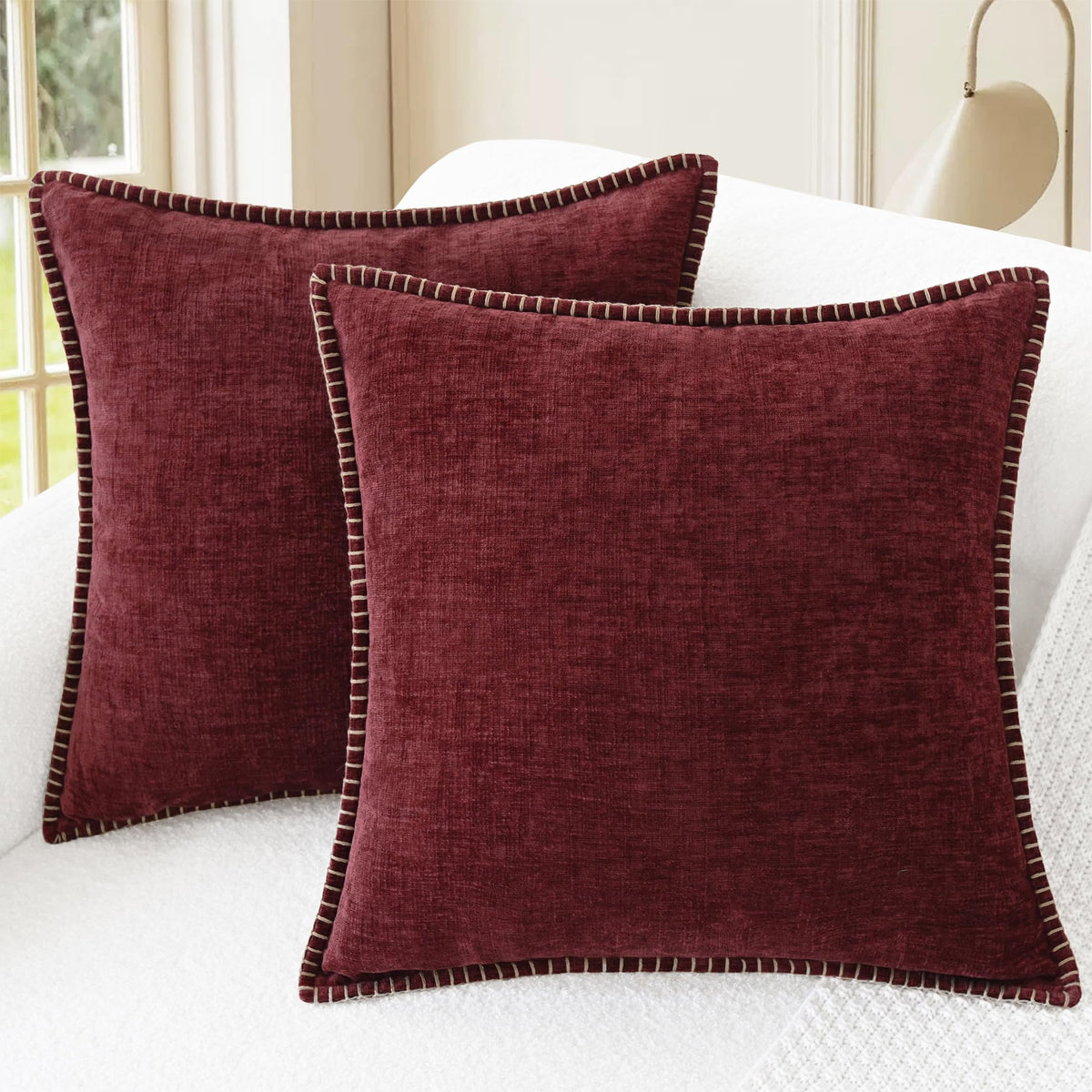 CaliTime Decorative Couch Throw Pillow Covers 20 X 12 Inches Gold