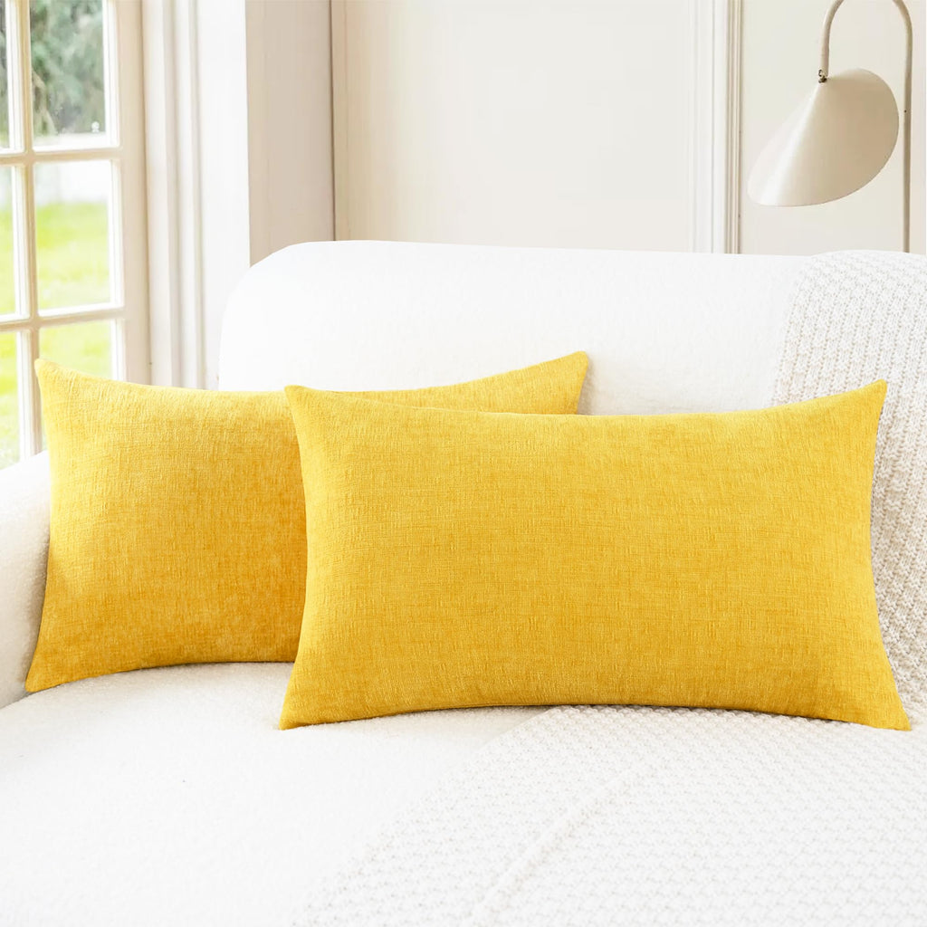CaliTime Decorative Couch Throw Pillow Covers 18 X 18 Inches Medium Grey