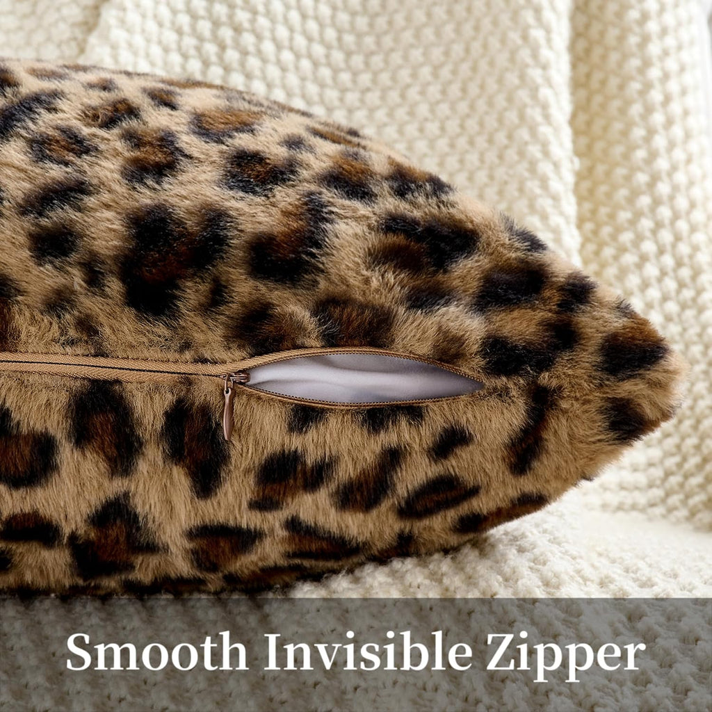 GALMAXS7 Cheetah Pillow Covers Leopard Throw Pillow Covers Set of 2, 18x18