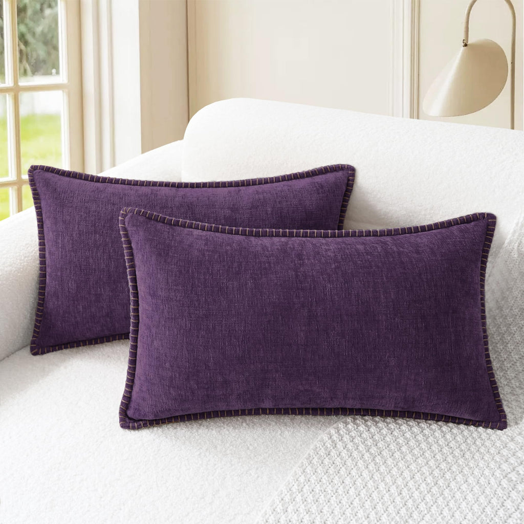 CaliTime Decorative Couch Throw Pillow Covers 20 X 12 Inches Gold