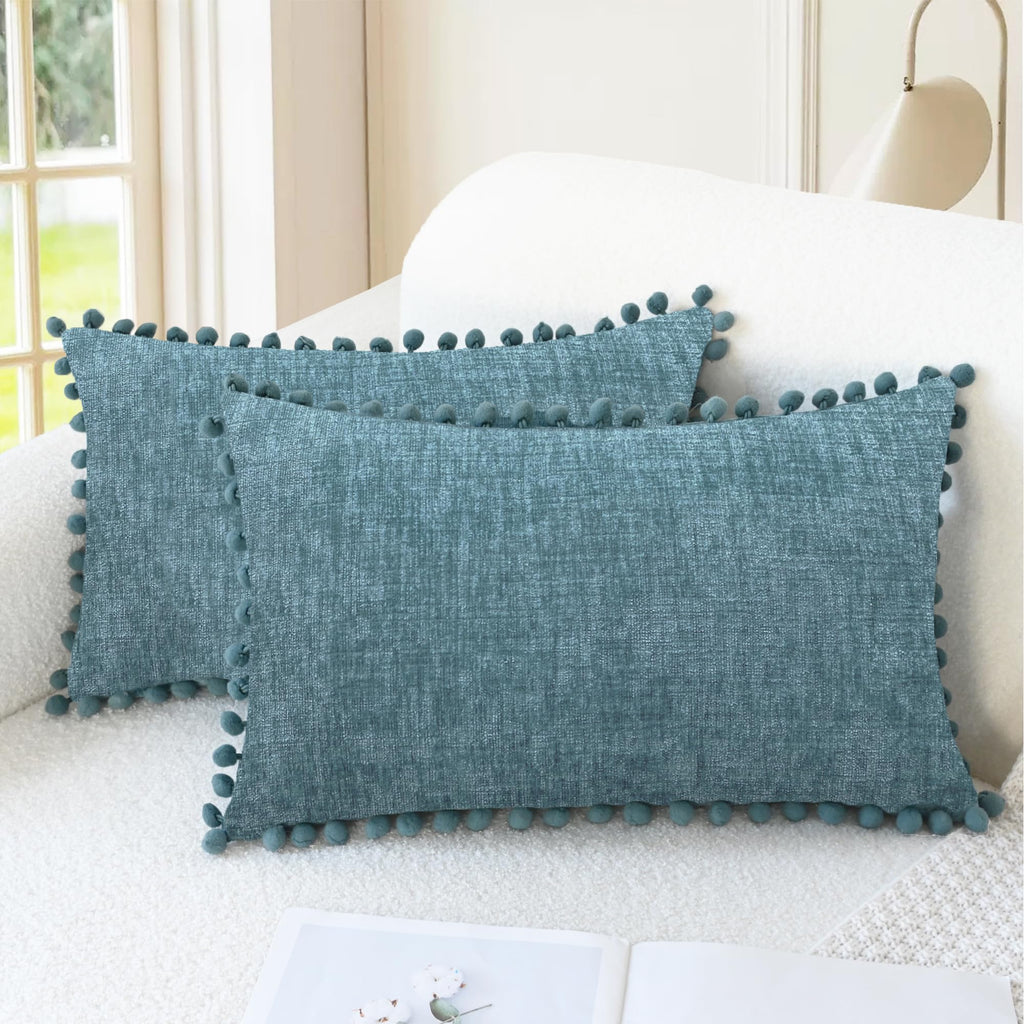 CaliTime Decorative Couch Throw Pillow Covers 20 X 12 Inches Gold