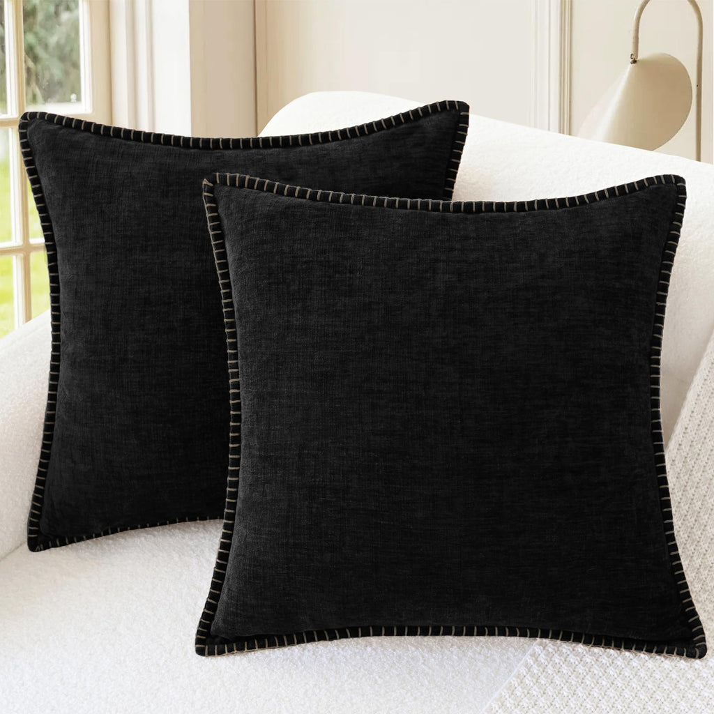 CaliTime Decorative Couch Throw Pillow Covers 20 X 12 Inches Gold