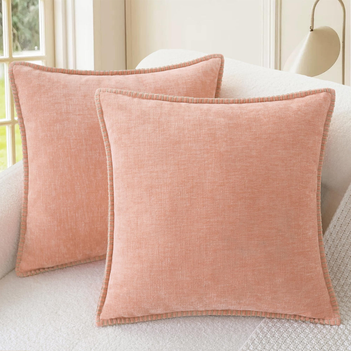 CaliTime Decorative Couch Throw Pillow Covers 20 X 12 Inches Gold