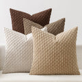MIULEE Fall Burnt Orange Decorative Throw Pillow Covers 18x18 Set of 4