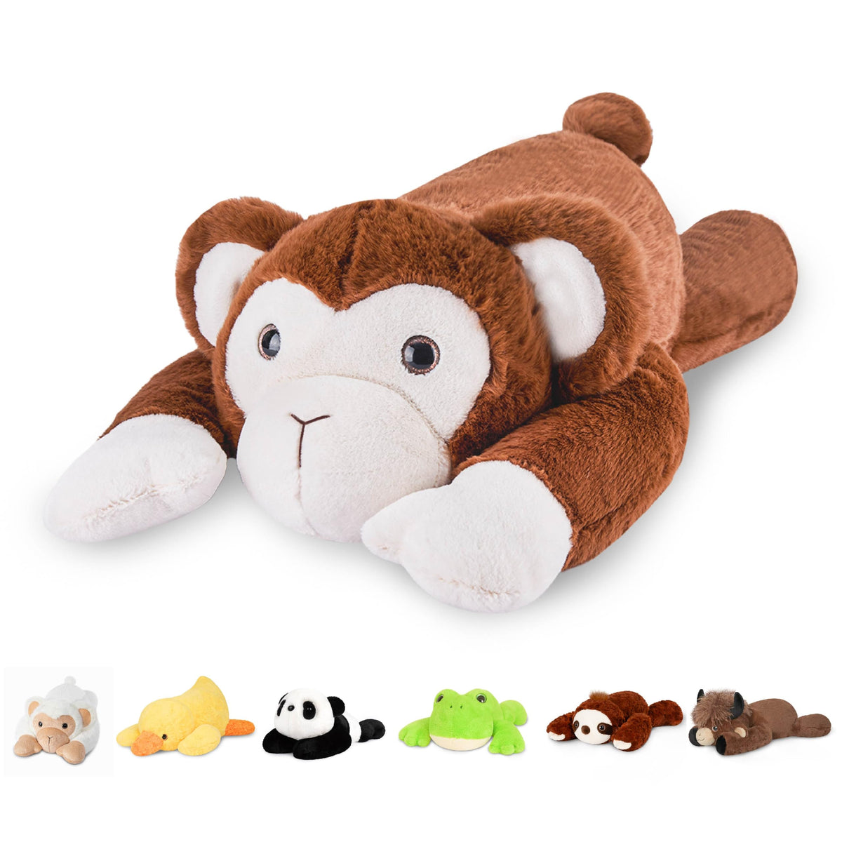Niuniu Daddy Orange Cat Weighted Stuffed Animals, Plush Toy Pillow for Kids