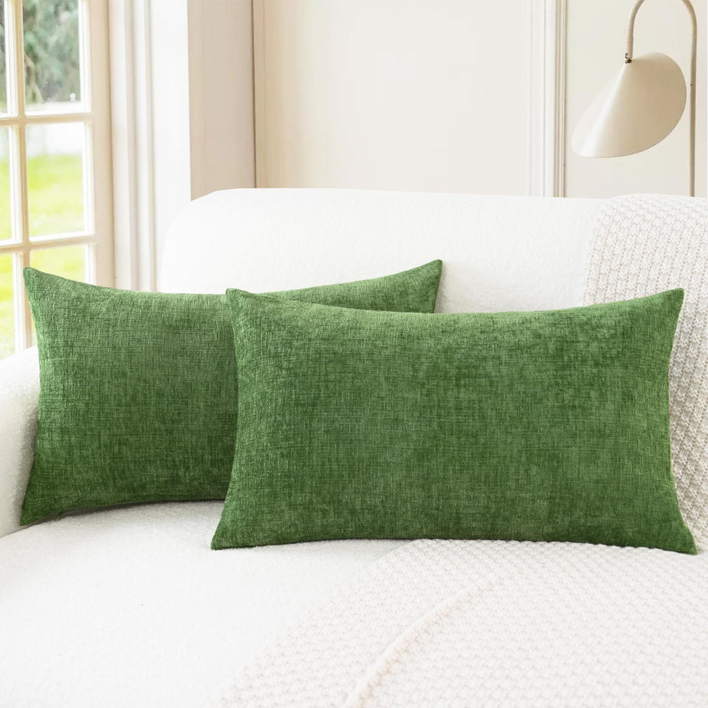 CaliTime Decorative Couch Throw Pillow Covers 18 X 18 Inches Medium Grey