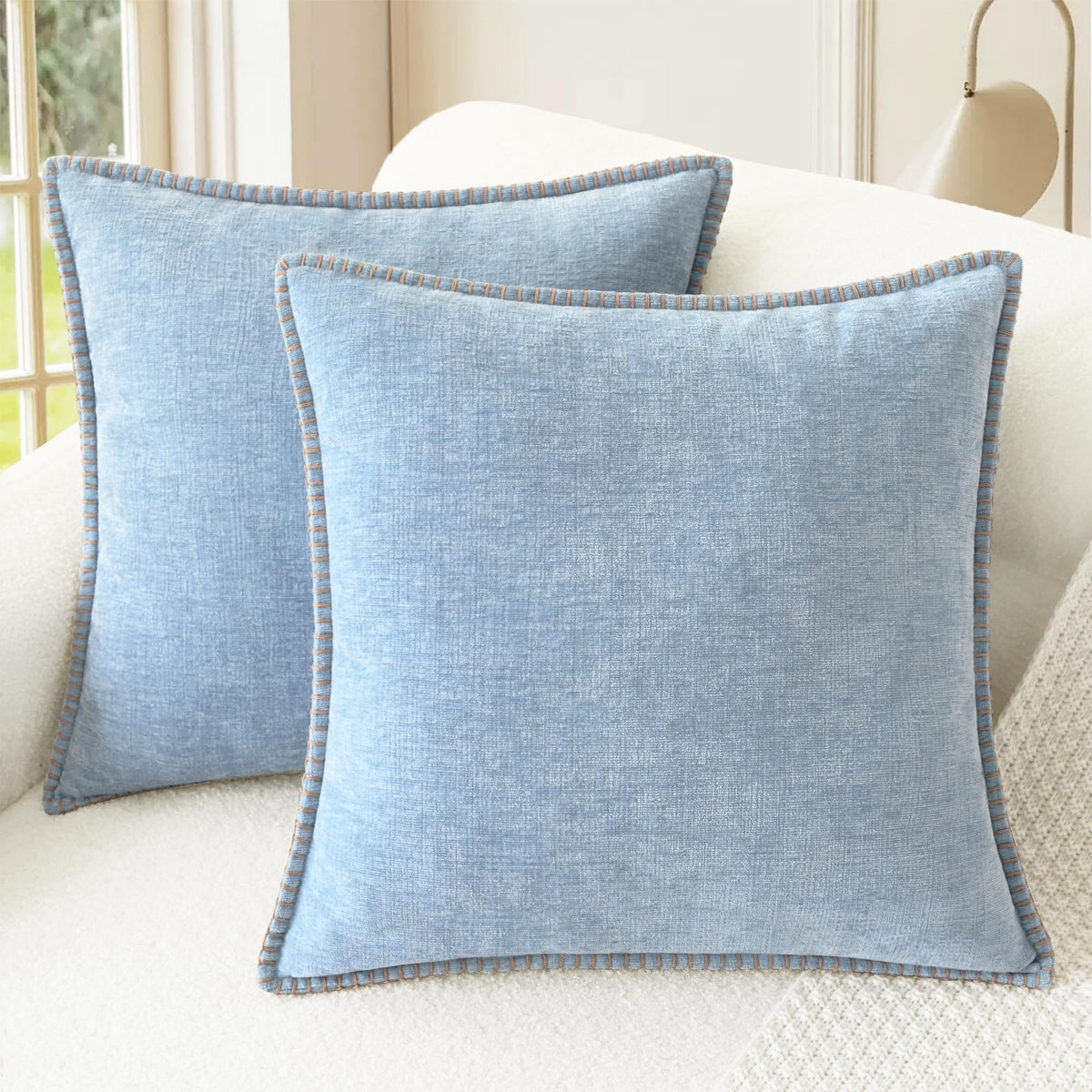 CaliTime Decorative Couch Throw Pillow Covers 20 X 12 Inches Gold